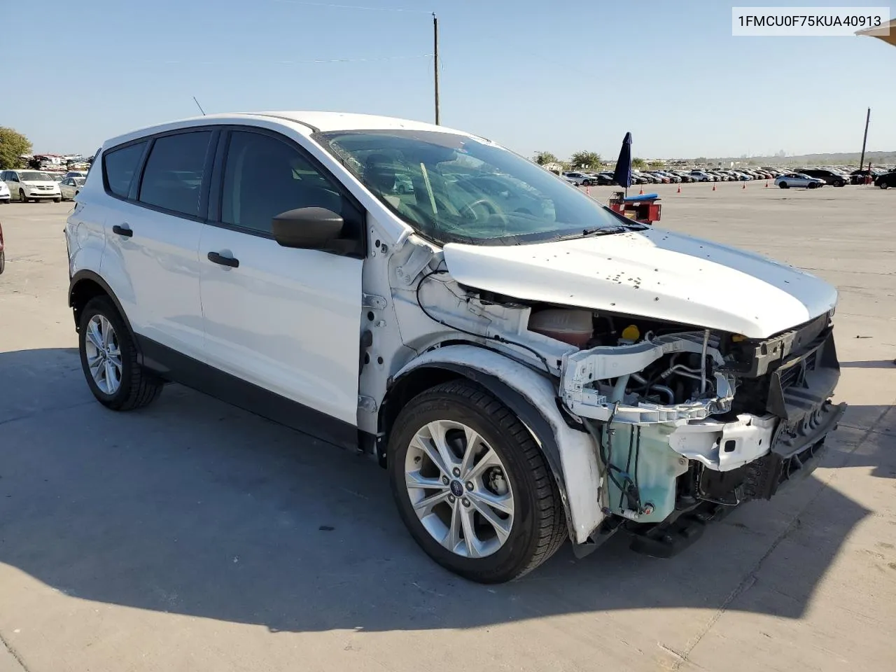 2019 Ford Escape S VIN: 1FMCU0F75KUA40913 Lot: 76496534