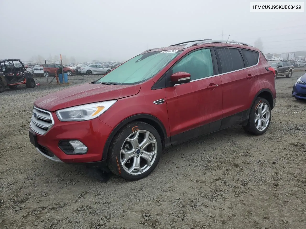 2019 Ford Escape Titanium VIN: 1FMCU9J95KUB63429 Lot: 76704454