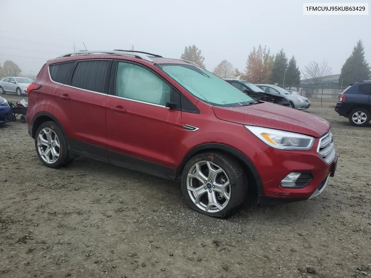 2019 Ford Escape Titanium VIN: 1FMCU9J95KUB63429 Lot: 76704454