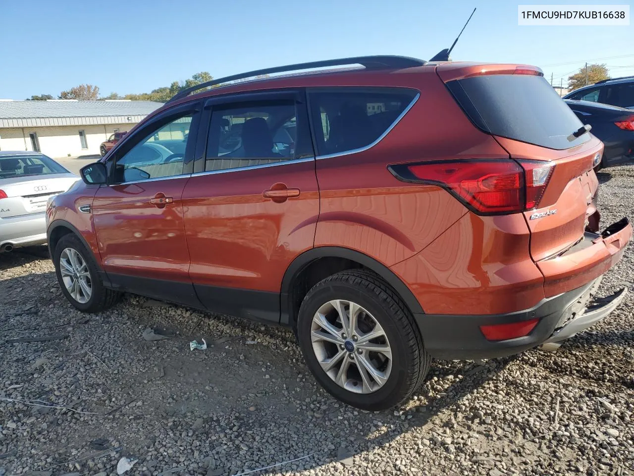 2019 Ford Escape Sel VIN: 1FMCU9HD7KUB16638 Lot: 76846744