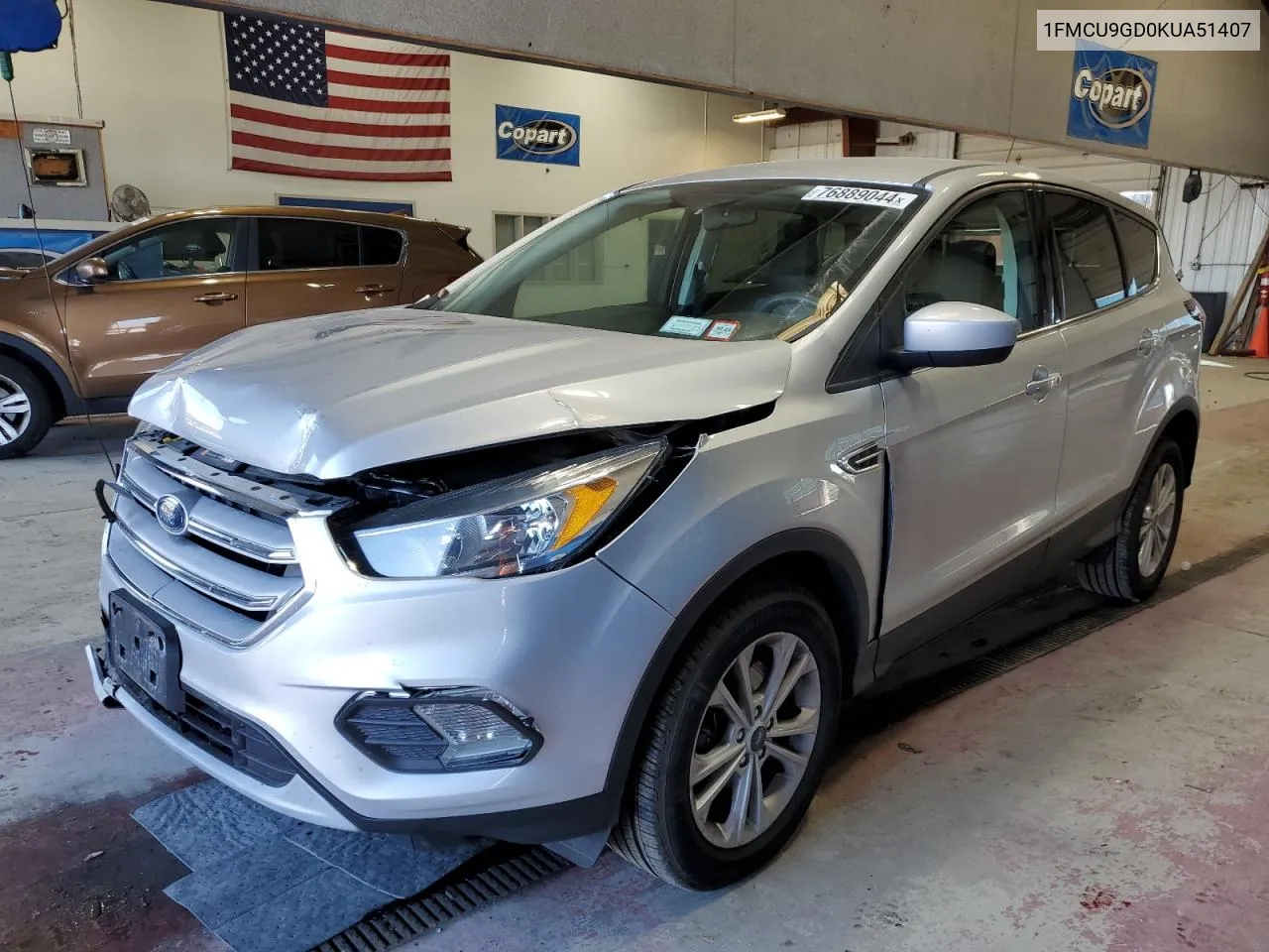 2019 Ford Escape Se VIN: 1FMCU9GD0KUA51407 Lot: 76889044