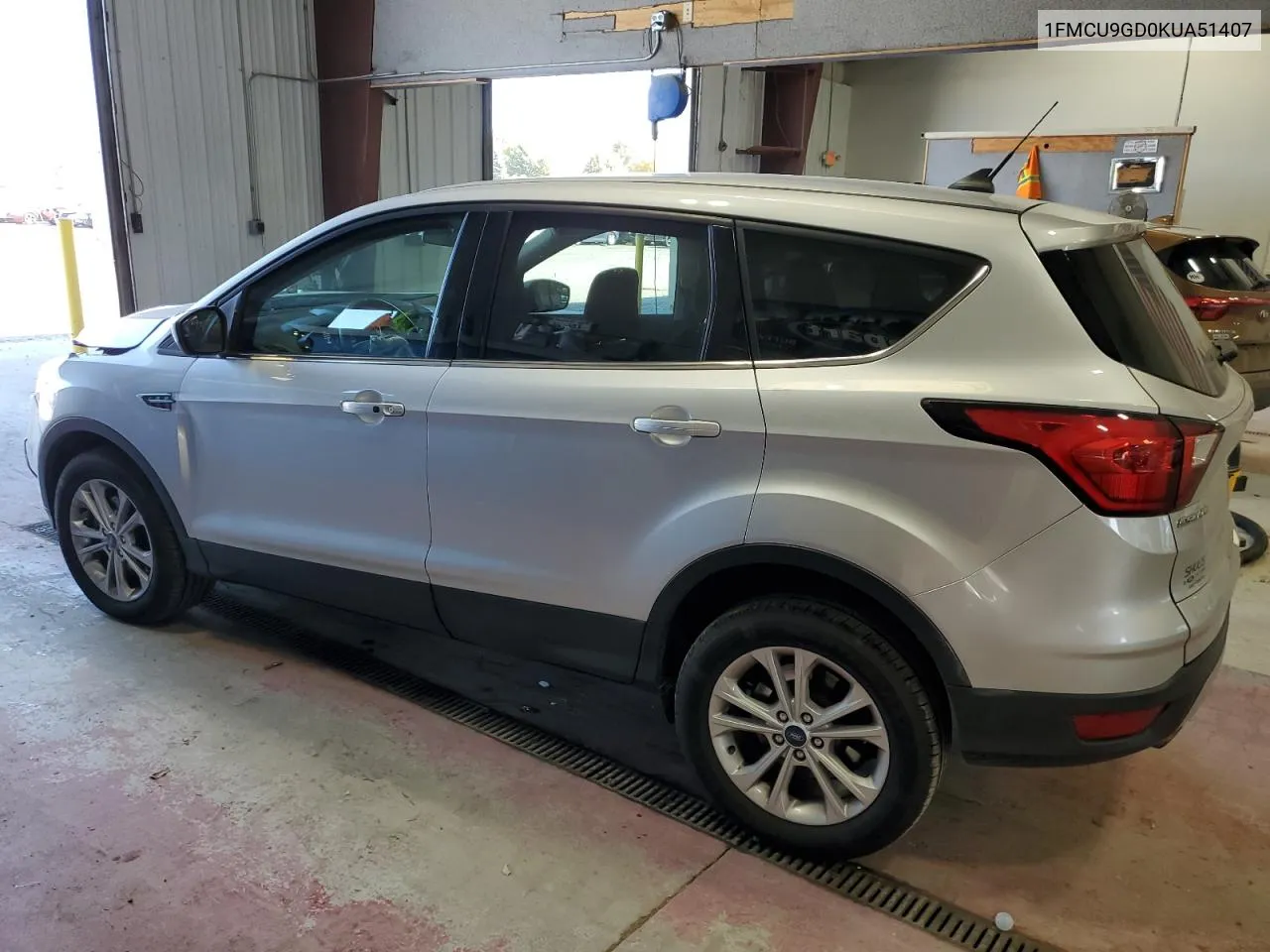 2019 Ford Escape Se VIN: 1FMCU9GD0KUA51407 Lot: 76889044