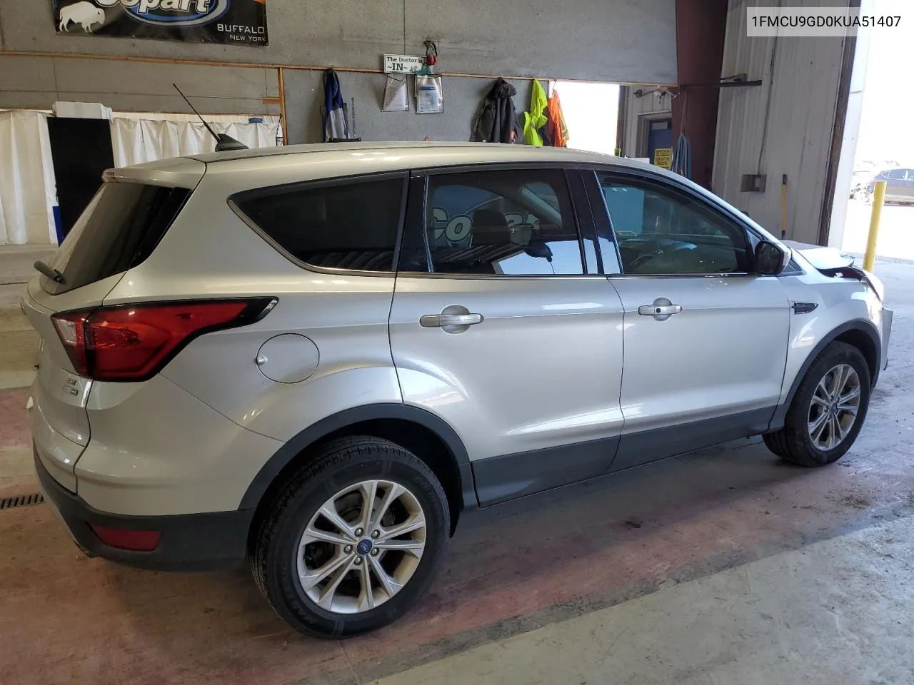 2019 Ford Escape Se VIN: 1FMCU9GD0KUA51407 Lot: 76889044