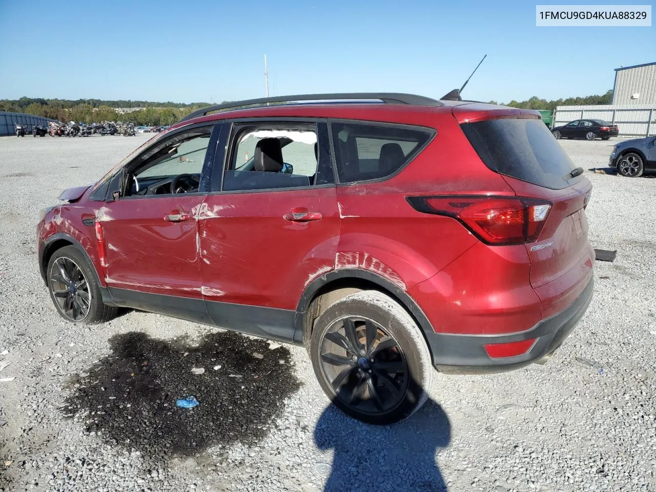 2019 Ford Escape Se VIN: 1FMCU9GD4KUA88329 Lot: 76936424