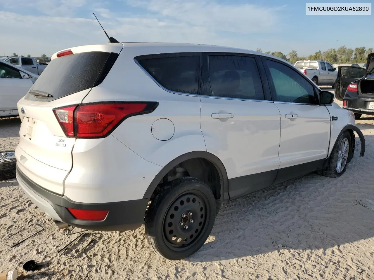 2019 Ford Escape Se VIN: 1FMCU0GD2KUA62890 Lot: 76957434