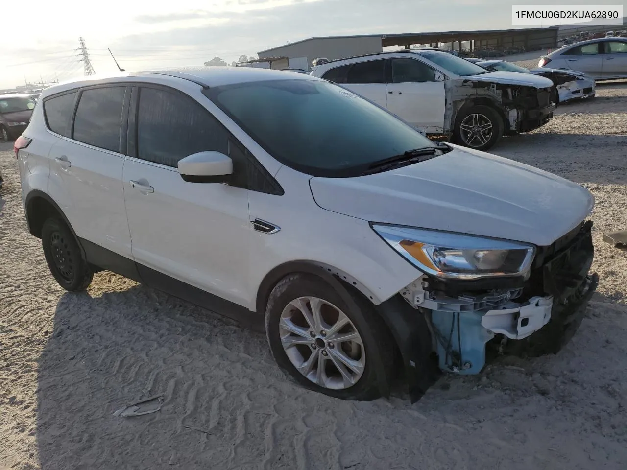 2019 Ford Escape Se VIN: 1FMCU0GD2KUA62890 Lot: 76957434