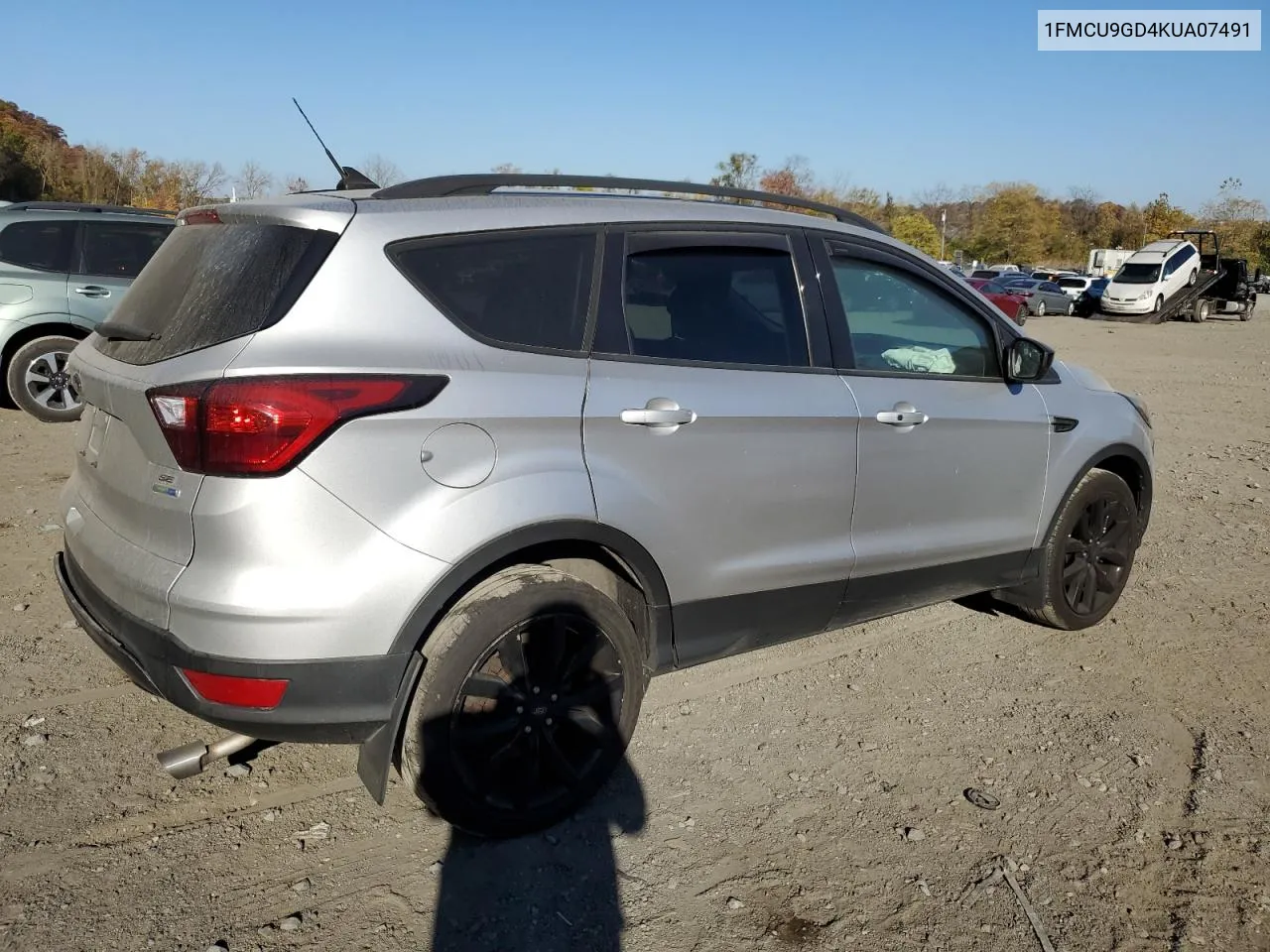 2019 Ford Escape Se VIN: 1FMCU9GD4KUA07491 Lot: 77078074