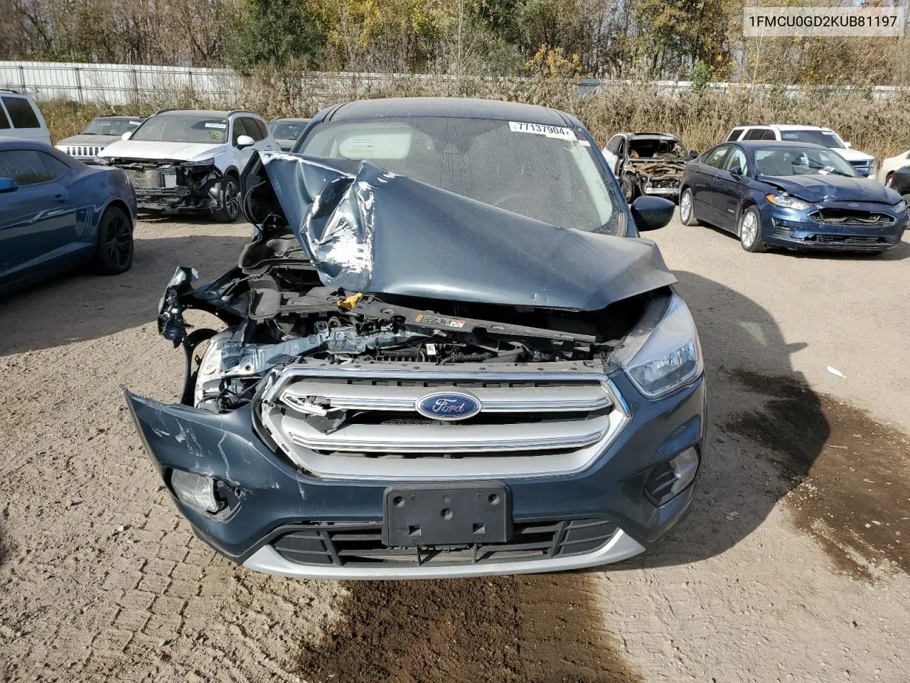 2019 Ford Escape Se VIN: 1FMCU0GD2KUB81197 Lot: 77137904