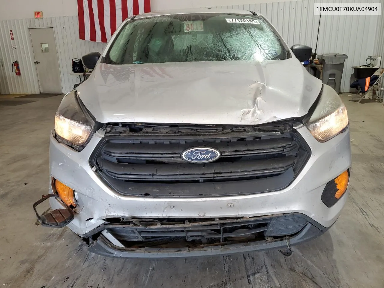 2019 Ford Escape S VIN: 1FMCU0F70KUA04904 Lot: 77189144