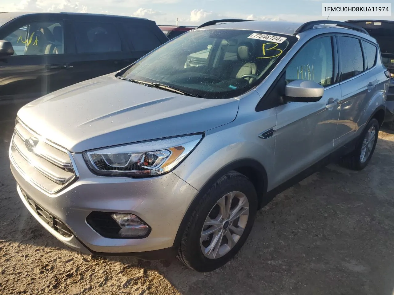 2019 Ford Escape Sel VIN: 1FMCU0HD8KUA11974 Lot: 77248724