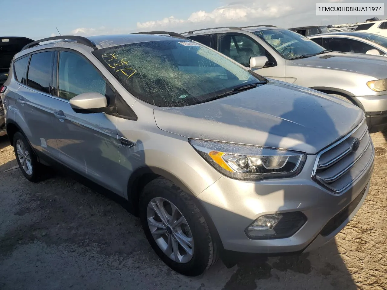 2019 Ford Escape Sel VIN: 1FMCU0HD8KUA11974 Lot: 77248724