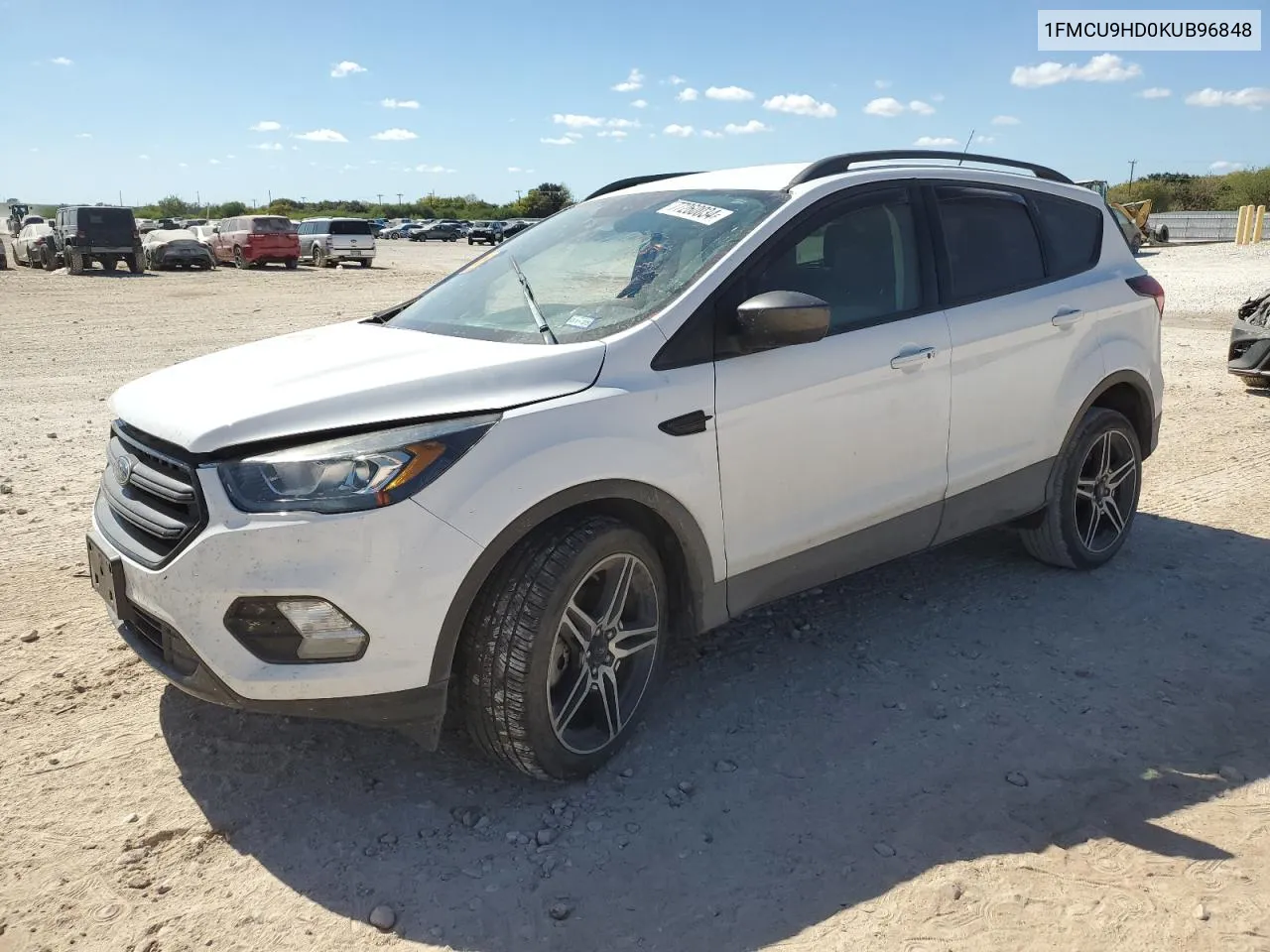 2019 Ford Escape Sel VIN: 1FMCU9HD0KUB96848 Lot: 77260034