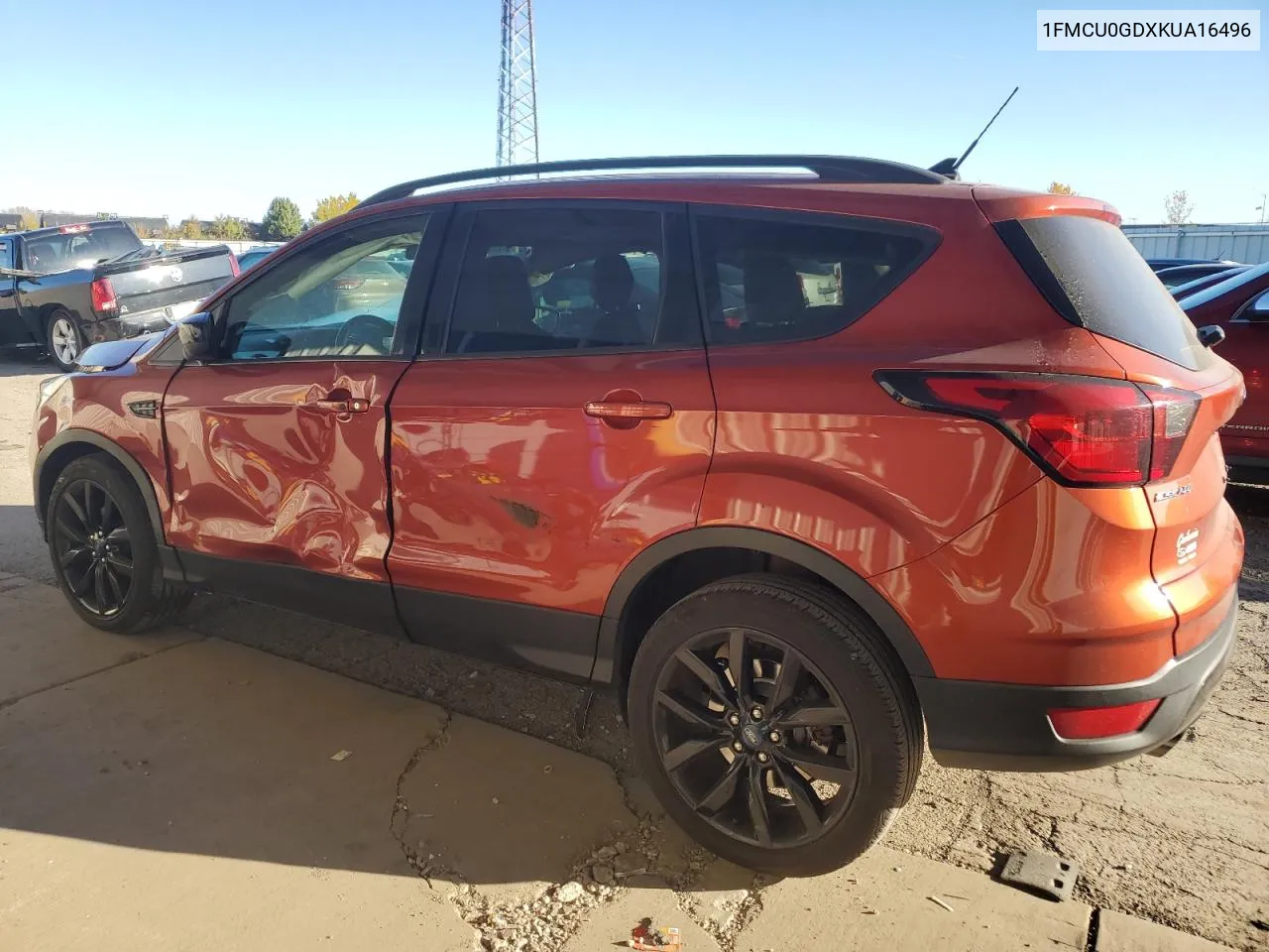 2019 Ford Escape Se VIN: 1FMCU0GDXKUA16496 Lot: 77340164