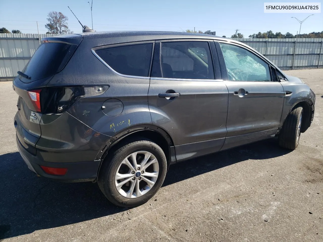 2019 Ford Escape Se VIN: 1FMCU9GD9KUA47825 Lot: 77427454