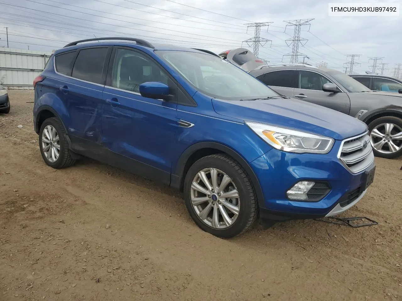 2019 Ford Escape Sel VIN: 1FMCU9HD3KUB97492 Lot: 77443554