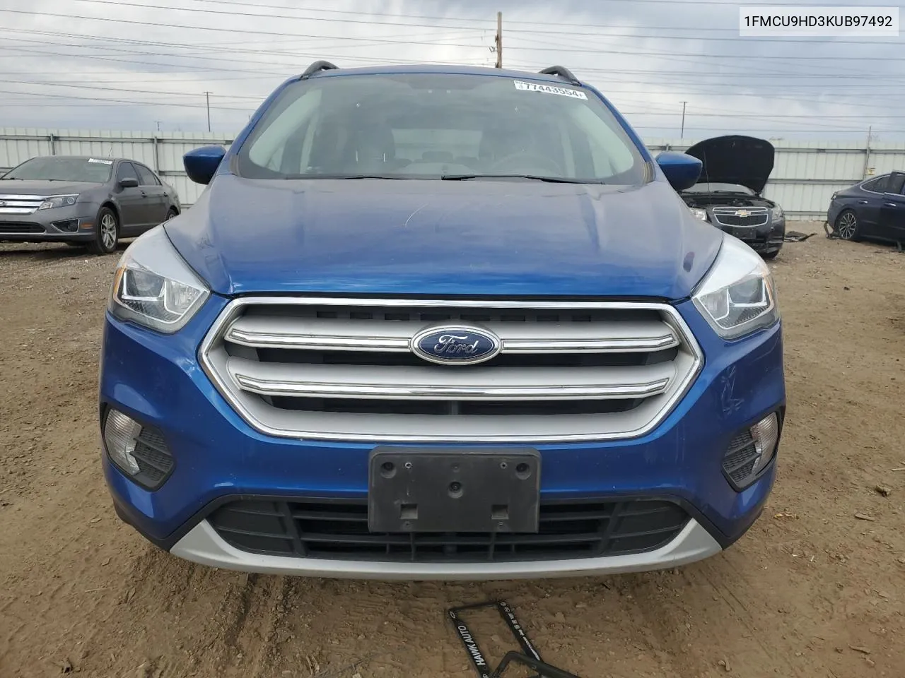 2019 Ford Escape Sel VIN: 1FMCU9HD3KUB97492 Lot: 77443554