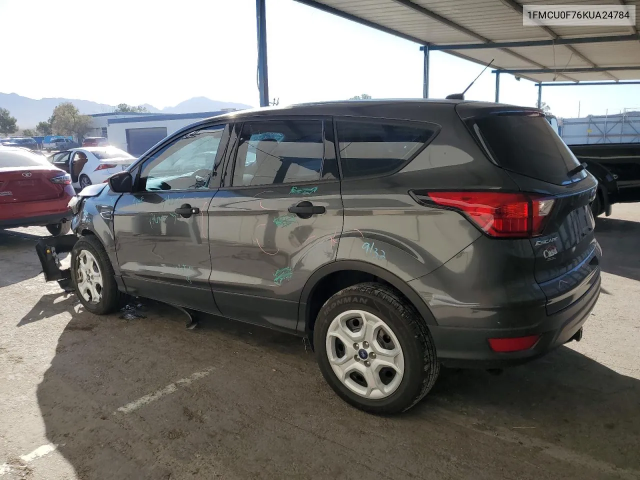 2019 Ford Escape S VIN: 1FMCU0F76KUA24784 Lot: 77600394