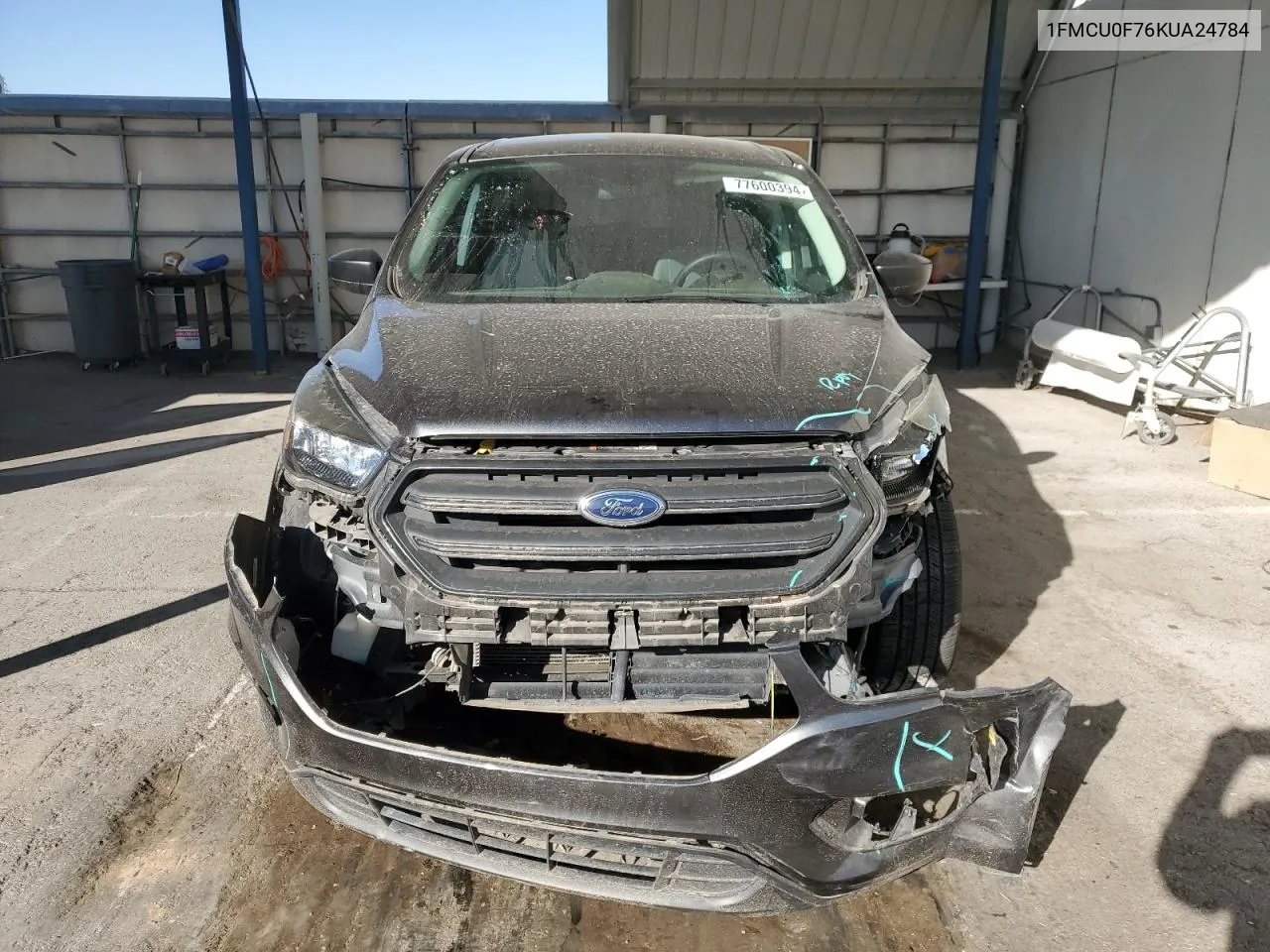 2019 Ford Escape S VIN: 1FMCU0F76KUA24784 Lot: 77600394