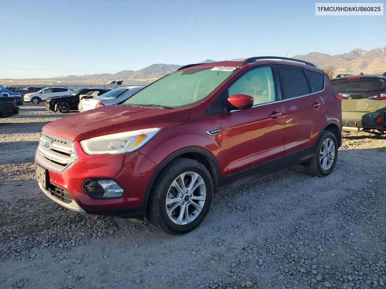 2019 Ford Escape Sel VIN: 1FMCU9HD6KUB60825 Lot: 77665104