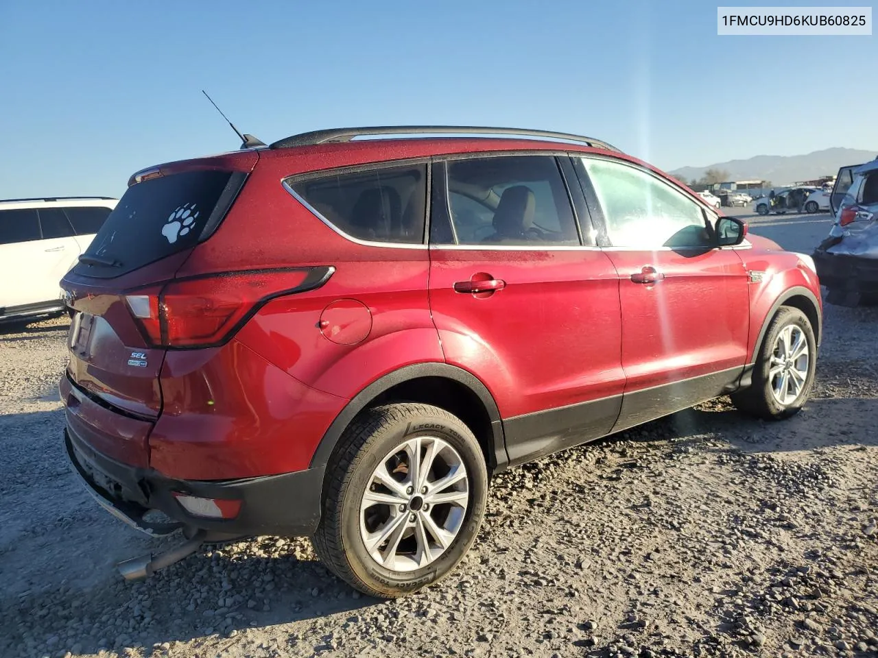 2019 Ford Escape Sel VIN: 1FMCU9HD6KUB60825 Lot: 77665104