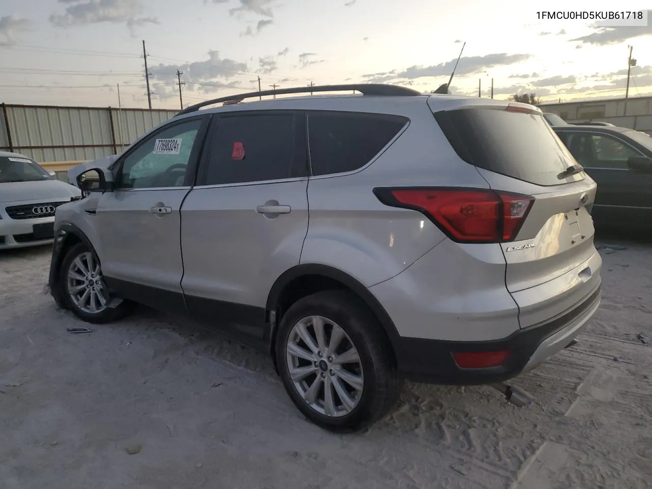 2019 Ford Escape Sel VIN: 1FMCU0HD5KUB61718 Lot: 77698324