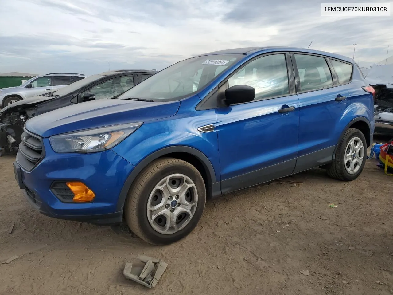 2019 Ford Escape S VIN: 1FMCU0F70KUB03108 Lot: 77906964