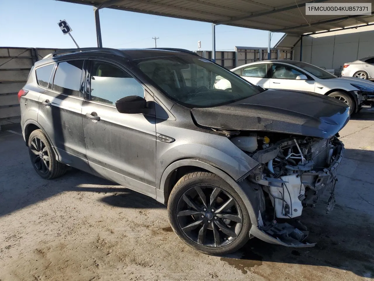 2019 Ford Escape Se VIN: 1FMCU0GD4KUB57371 Lot: 77988614