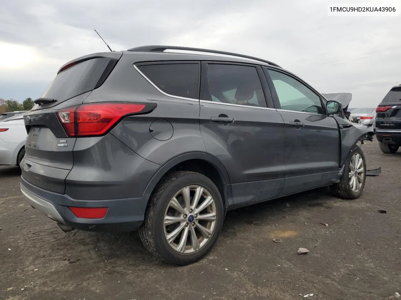 2019 Ford Escape Sel VIN: 1FMCU9HD2KUA43906 Lot: 78236574