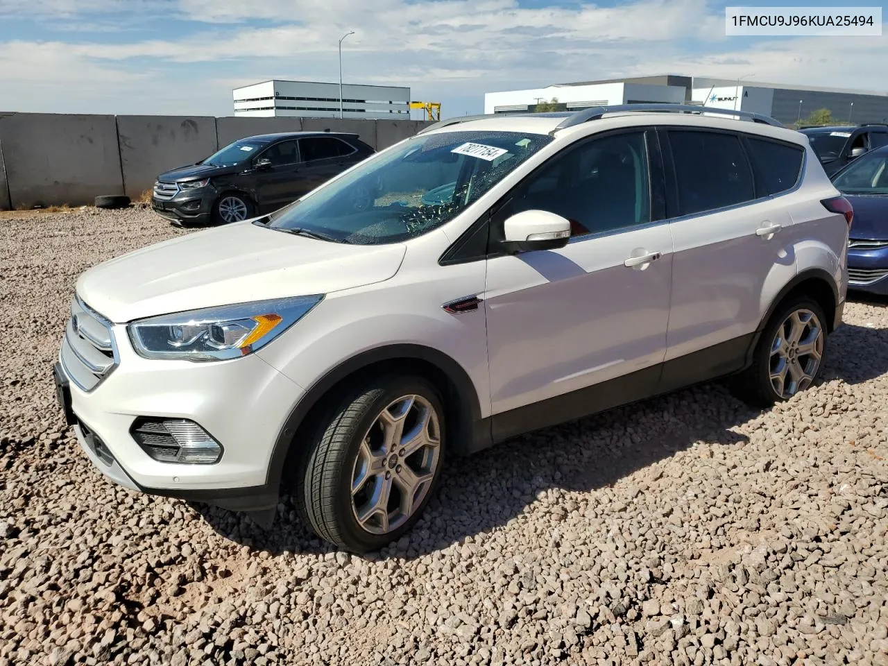 2019 Ford Escape Titanium VIN: 1FMCU9J96KUA25494 Lot: 78277154