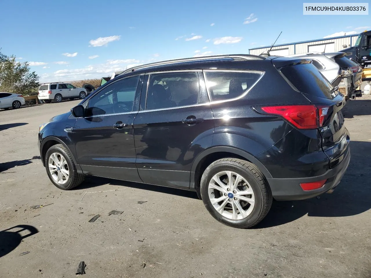 2019 Ford Escape Sel VIN: 1FMCU9HD4KUB03376 Lot: 78308654