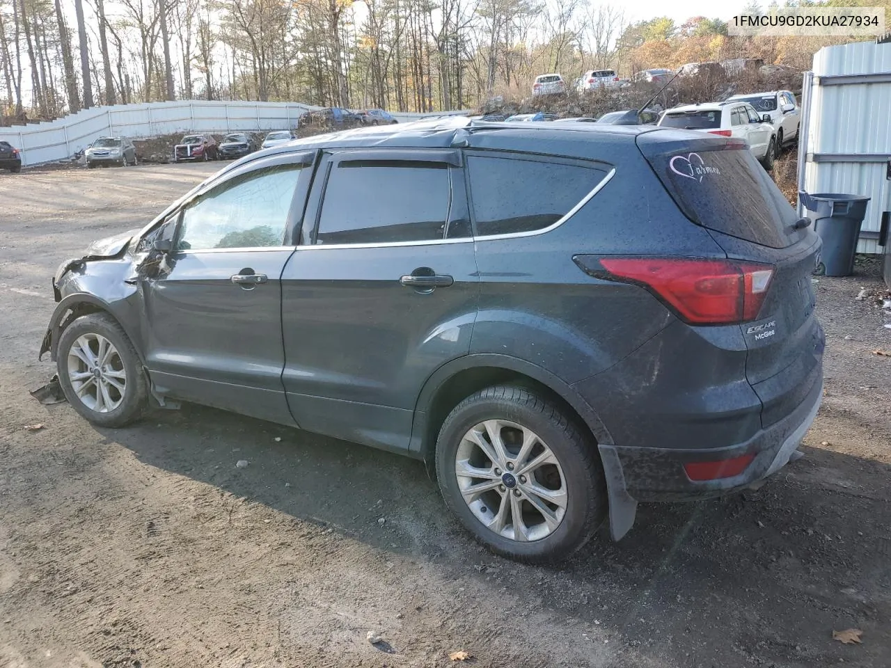 2019 Ford Escape Se VIN: 1FMCU9GD2KUA27934 Lot: 78331184