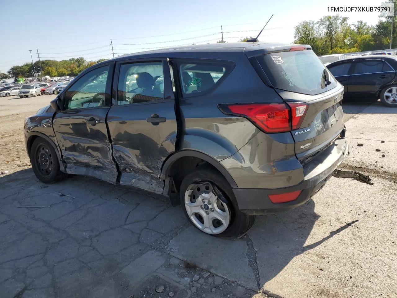 2019 Ford Escape S VIN: 1FMCU0F7XKUB79791 Lot: 78411574