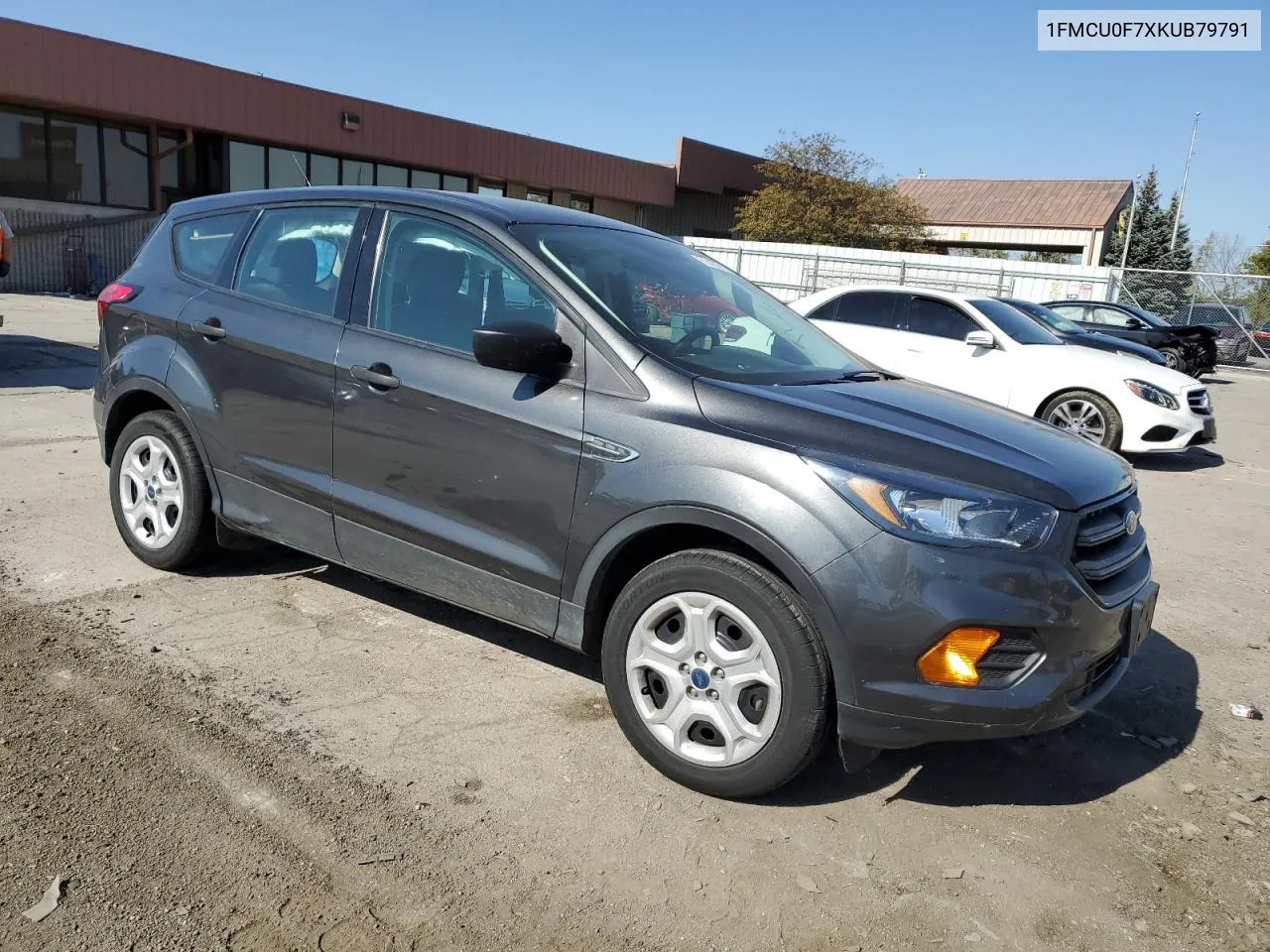 2019 Ford Escape S VIN: 1FMCU0F7XKUB79791 Lot: 78411574