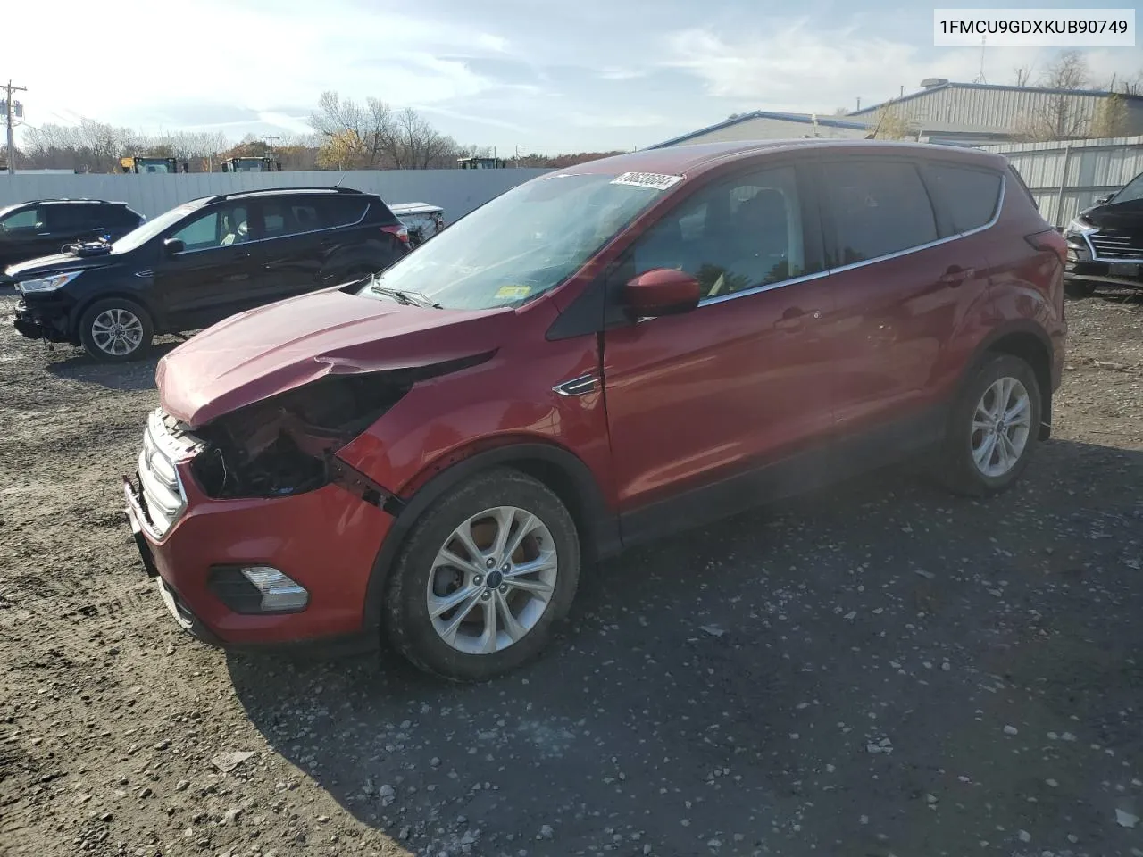 2019 Ford Escape Se VIN: 1FMCU9GDXKUB90749 Lot: 78623604