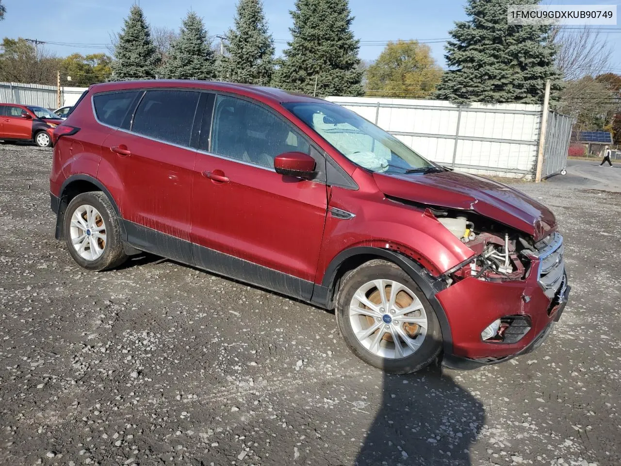 2019 Ford Escape Se VIN: 1FMCU9GDXKUB90749 Lot: 78623604