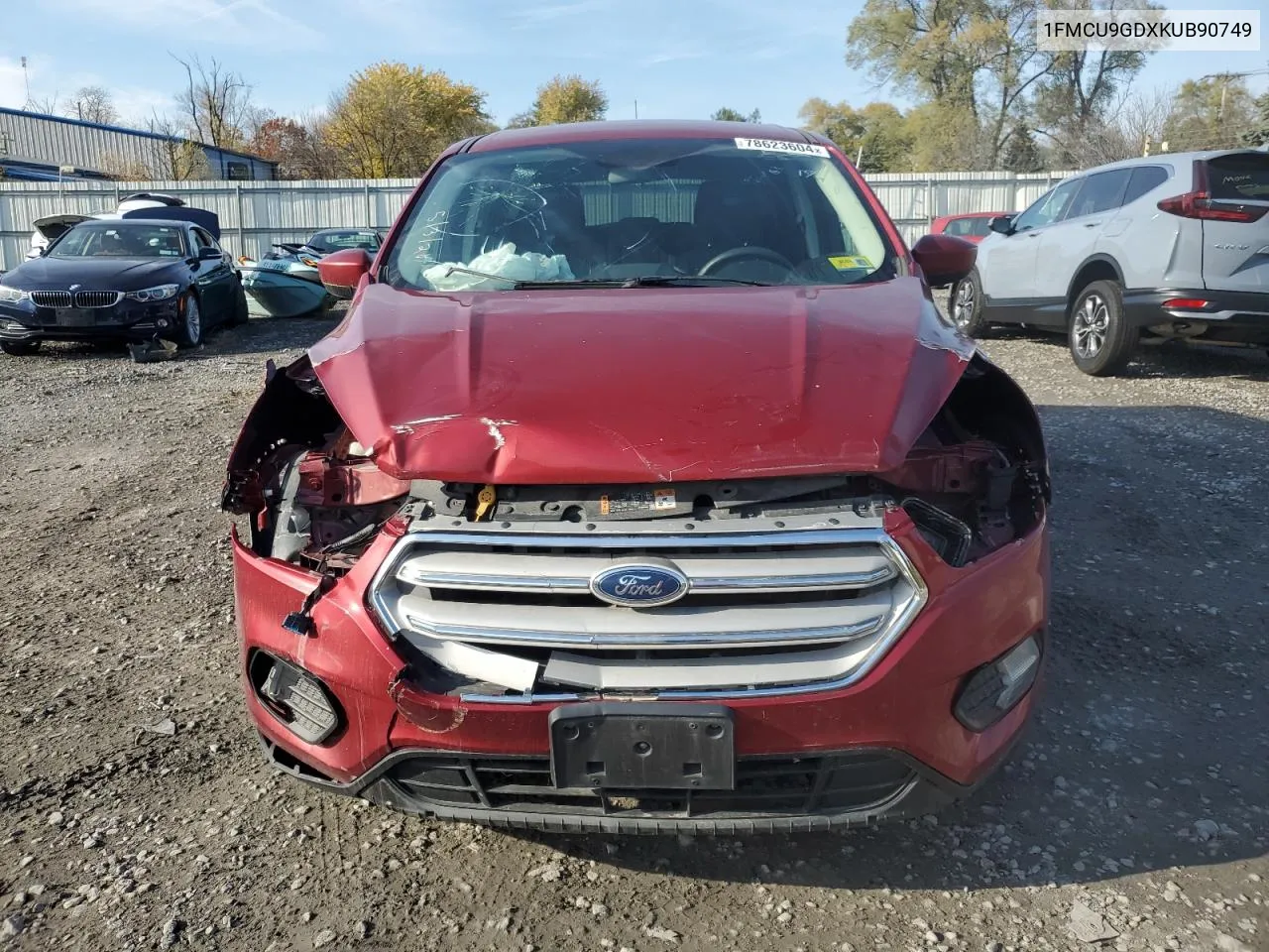 2019 Ford Escape Se VIN: 1FMCU9GDXKUB90749 Lot: 78623604