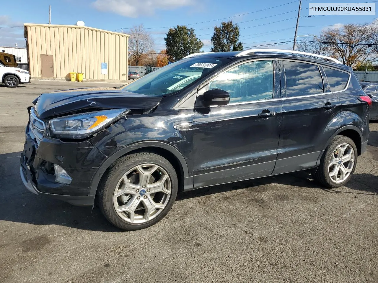 2019 Ford Escape Titanium VIN: 1FMCU0J90KUA55831 Lot: 79077344