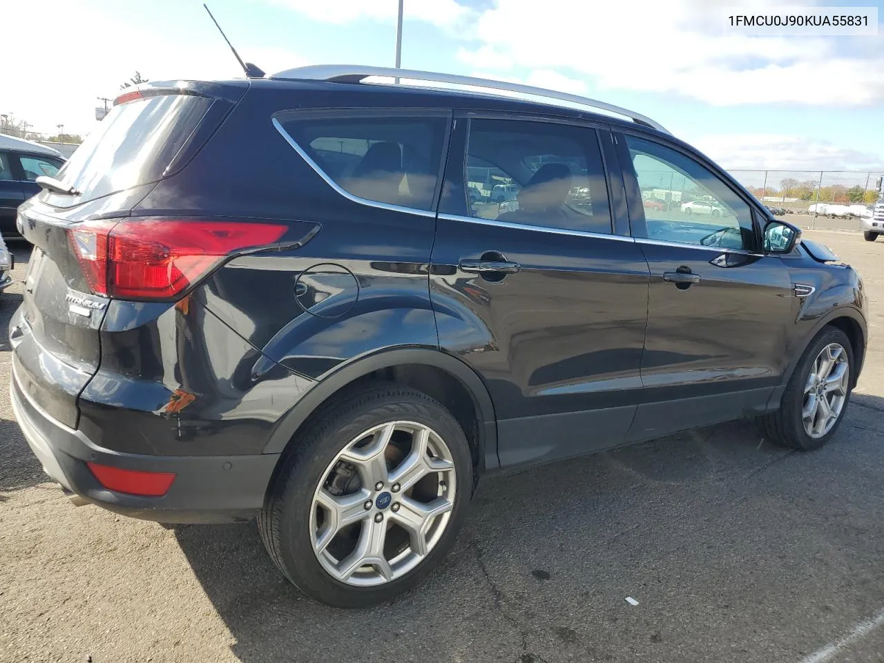 2019 Ford Escape Titanium VIN: 1FMCU0J90KUA55831 Lot: 79077344