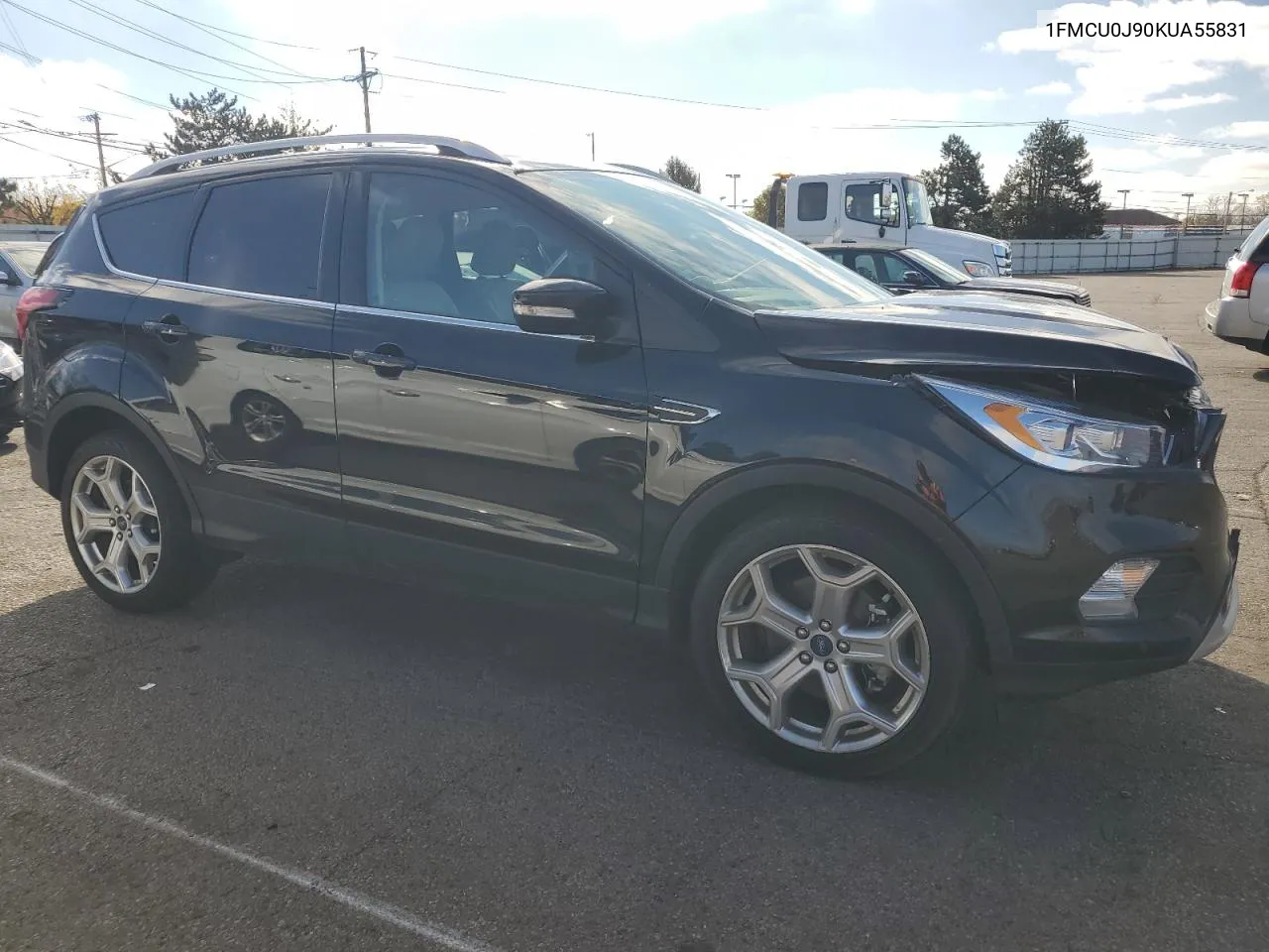 2019 Ford Escape Titanium VIN: 1FMCU0J90KUA55831 Lot: 79077344