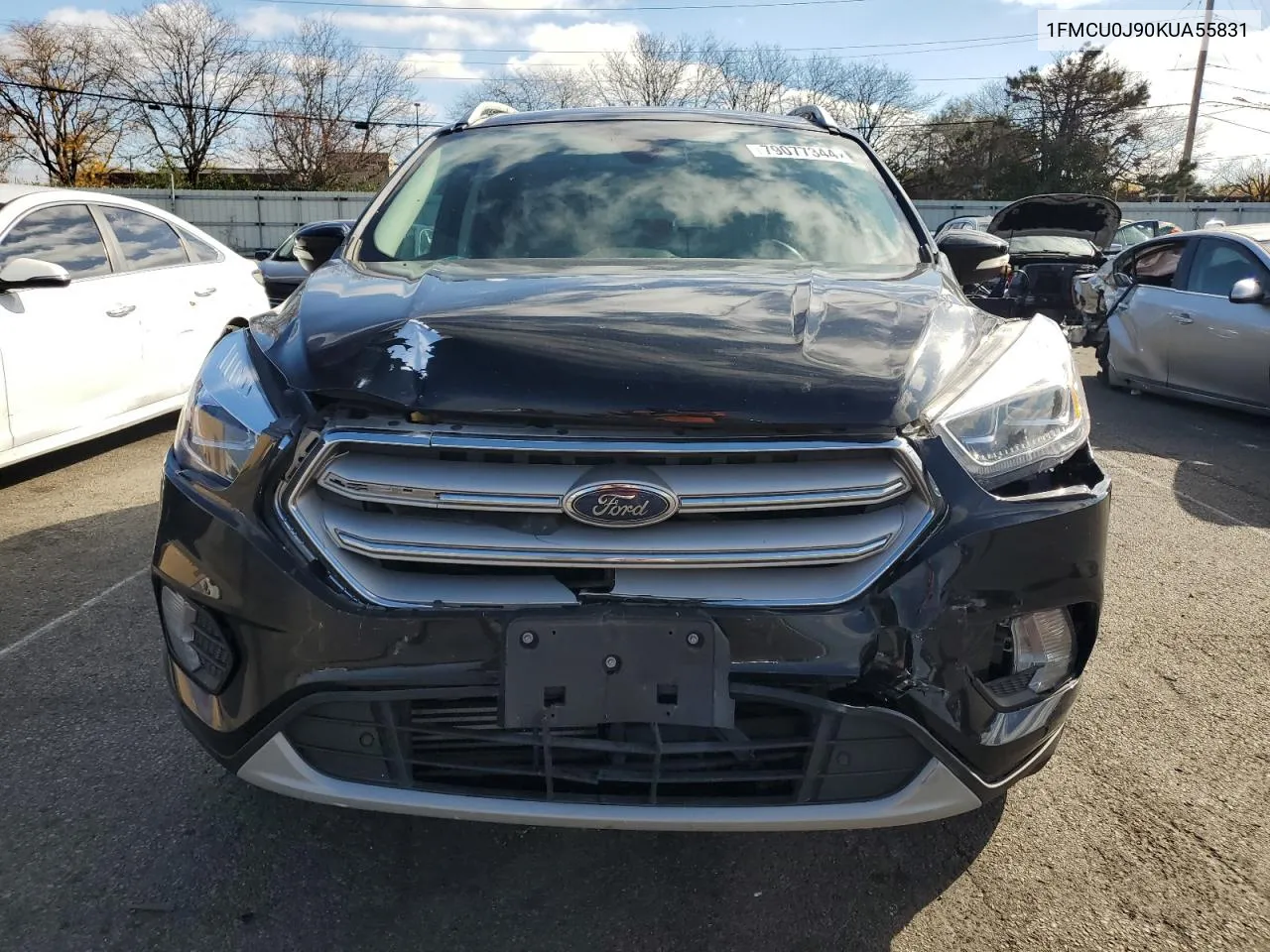 2019 Ford Escape Titanium VIN: 1FMCU0J90KUA55831 Lot: 79077344