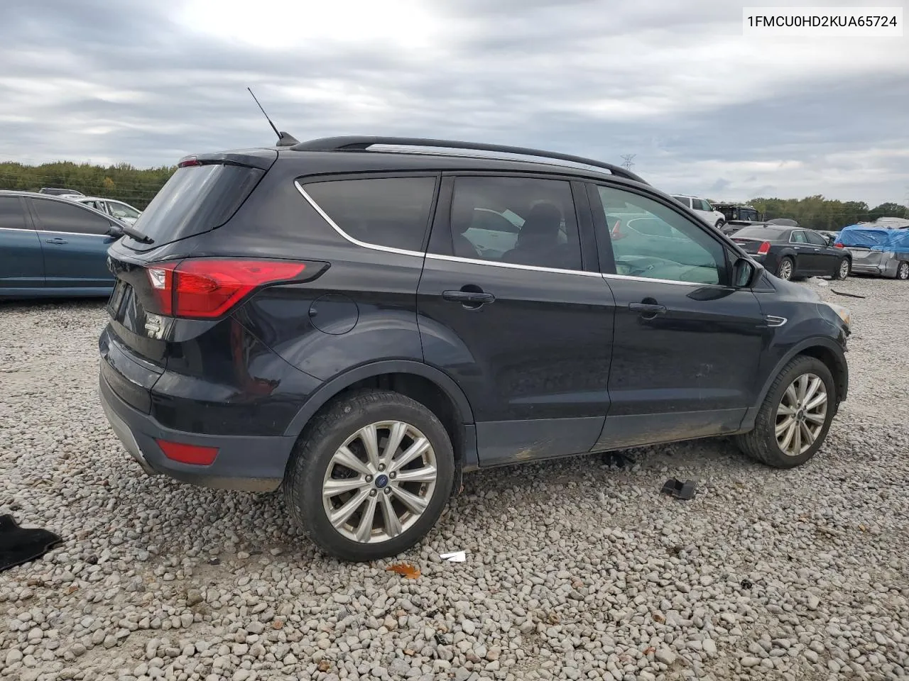 2019 Ford Escape Sel VIN: 1FMCU0HD2KUA65724 Lot: 79472914