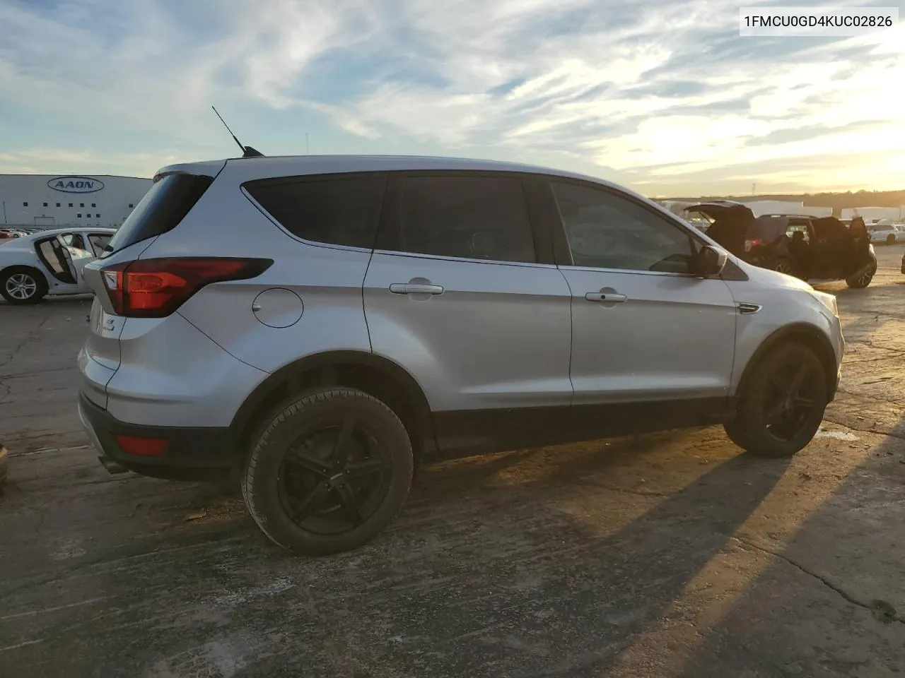 2019 Ford Escape Se VIN: 1FMCU0GD4KUC02826 Lot: 79618424