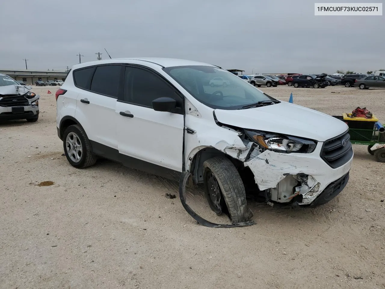 2019 Ford Escape S VIN: 1FMCU0F73KUC02571 Lot: 80276194