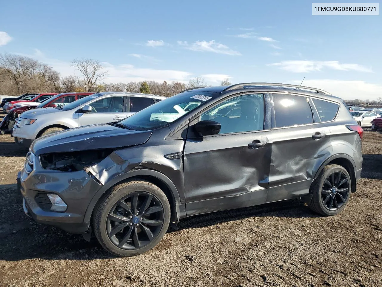 2019 Ford Escape Se VIN: 1FMCU9GD8KUB80771 Lot: 80851374