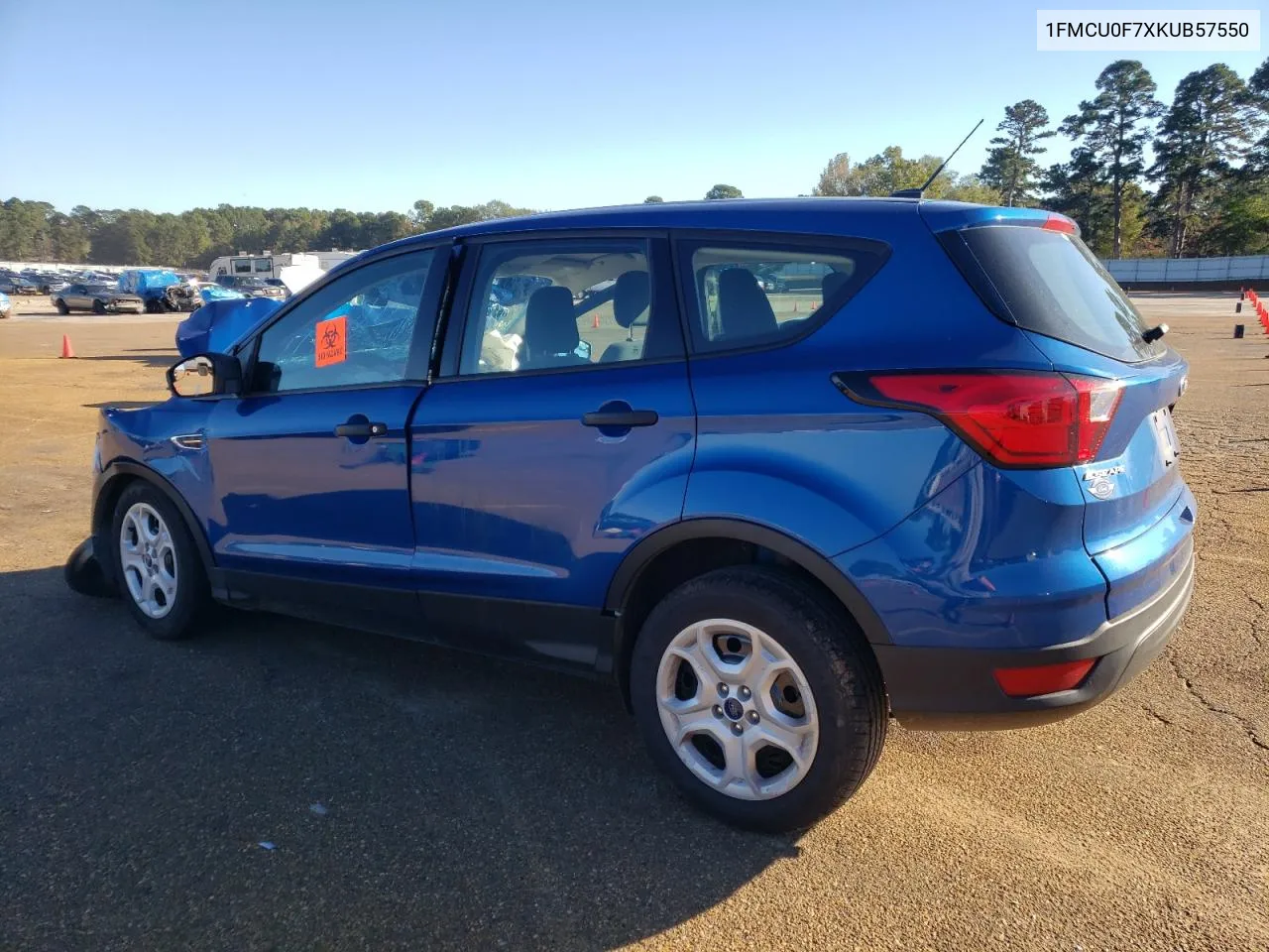 2019 Ford Escape S VIN: 1FMCU0F7XKUB57550 Lot: 81064444