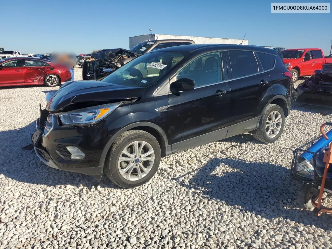 2019 Ford Escape Se VIN: 1FMCU0GD8KUA64000 Lot: 81412394