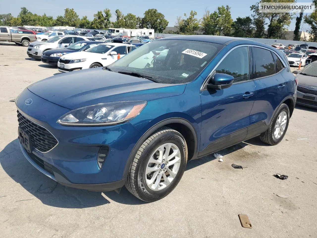 2020 Ford Escape Se VIN: 1FMCU9G69LUC47011 Lot: 68815094