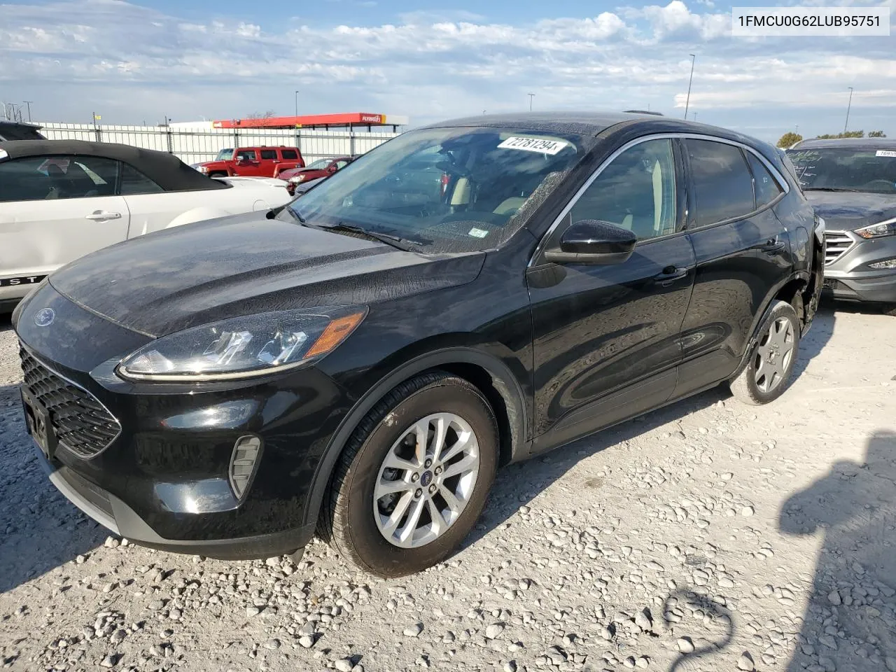 2020 Ford Escape Se VIN: 1FMCU0G62LUB95751 Lot: 72781294