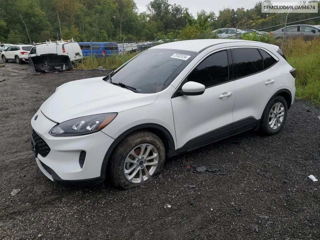 2020 Ford Escape Se VIN: 1FMCU0G69LUA94674 Lot: 73153124