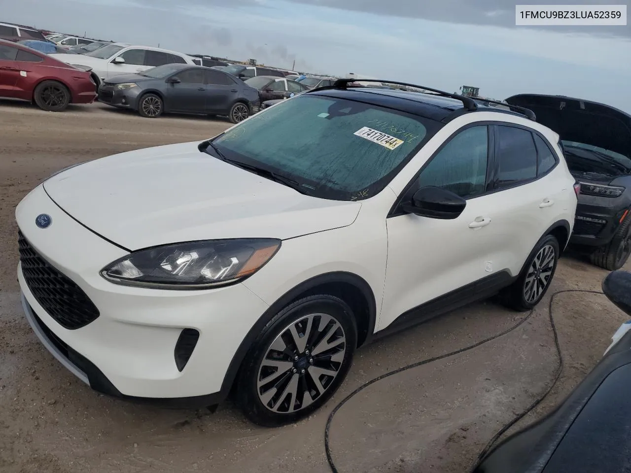 2020 Ford Escape Se Sport VIN: 1FMCU9BZ3LUA52359 Lot: 74170744